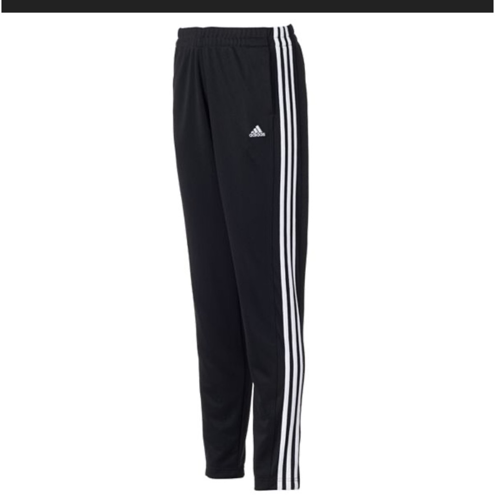 NWT ADIDAS Women's TIRO tapered 3 stripes Track Pants, Black XS